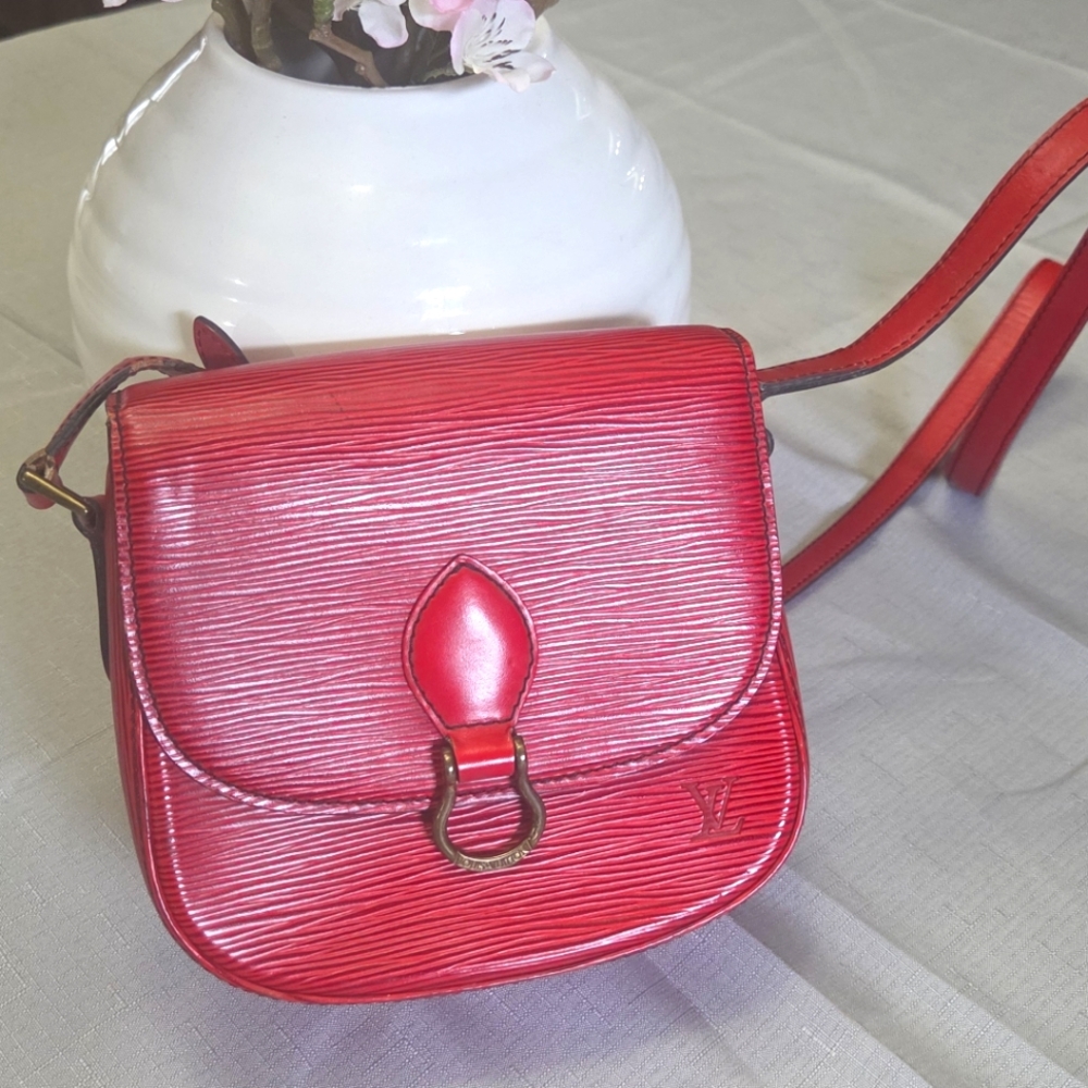 Louis Vuitton  Saint Cloud PM Red Bag.